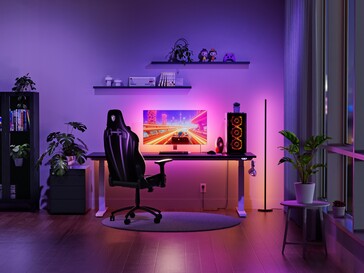Nanoleaf PC Screen Mirror Lightstrip gaming setup (Image source: Nanoleaf PR)