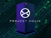 Mockup of Project Helix Xbox console shown