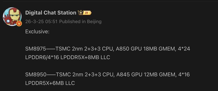Leaked details of next-generation flagship Snapdragon chipsets.