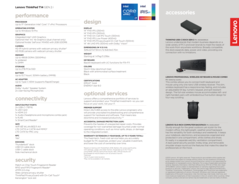 specifications Lenovo ThinkPad T14 Gen 2 Intel
