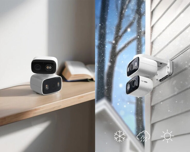 The Tapo C246D Dual Lens Security Camera can be used indoors or outdoors. (Image source: Tapo)
