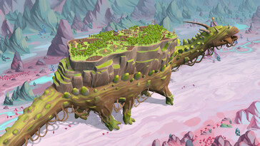 An image showing Onbu in The Wandering Village. (Image source: Steam)