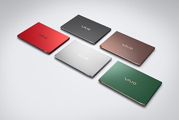 The Vaio SX14-R (VJS4R2) ultralight laptops come in Fine Black, Urban Bronze, Fine Red, Bright Silver, and Deep Emerald.