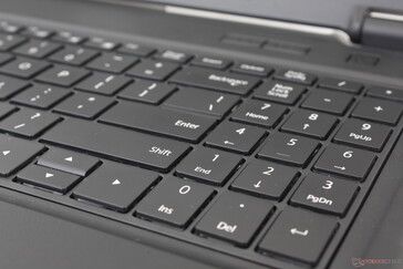 Numpad keys are spongier than the main QWERTY keys