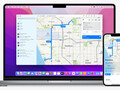 Screenshots suggest that a number of the new Maps app features could become available in macOS Monterey. (Image source: Apple) 