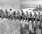 It appears that, even without direct prompts, AI image generators are able to recreate classic photos, like the Lunch Atop a Skyscraper. (Image source: Public domain / DALL-E via PetaPixel)