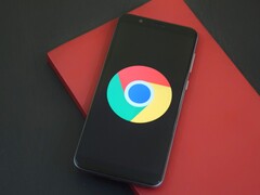Smartphone showing the Google Chrome logo, illustrating GLM-5.3 and a Chrome exploit