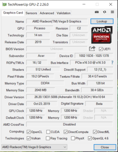 GPU-Z (Vega 8)