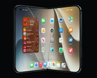 iPhone Ultra foldable phone image render.