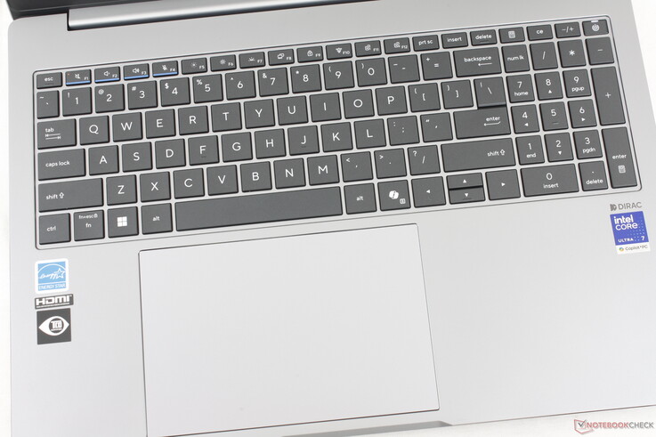 ExpertBook laptops are notable for their colored accent lines on the F1 to F4 keys