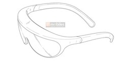 The &quot;new Samsung AR glasses&quot;. (Source: 91Mobiles)
