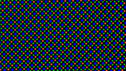 Subpixel structure foldable display