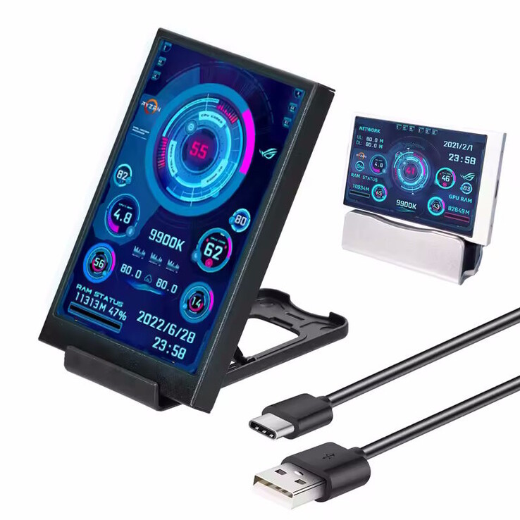 The display can be used horizontally or vertically (Image source: manufacturer)