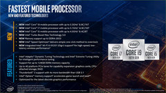 Like Renoir-H, Intel Comet Lake-H will lack an integrated Thunderbolt 3 controller (Image source: Intel)
