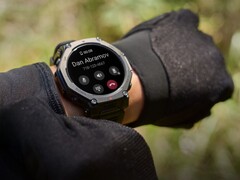 Amazfit’s T-Rex 3 Pro smartwatch (pictured) is receiving software version 4.4.1.3. (Image source: Amazfit, edited)