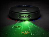The AI camera is assisted by this green LED illumination that we've already seen on Dyson's stick vacuums (Image source: Dyson)