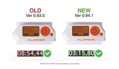 NFC benchmark on Flipper Zero (Image Source: Flipper)