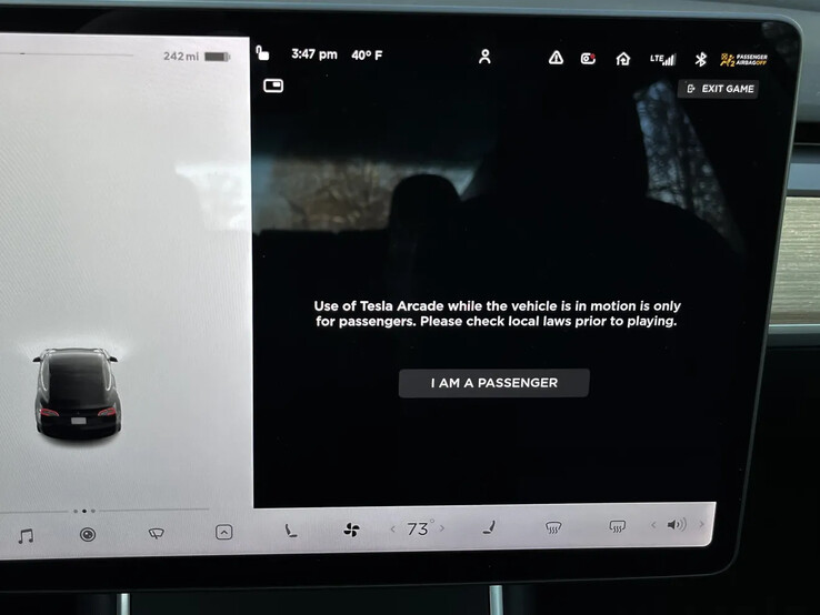 Tesla cars now allow you to play video games while they are moving. (Image source: The Verge)