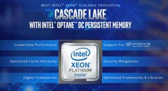 Intel Cascade Lake official presentation, launch date allegedly set for April 2019 (Source: Wccftech)