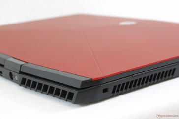 The "jet-engine" style exhaust grilles of the larger Alienware 15 are gone for an angular and sharper design