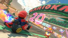 Mario Kart World race with Mario driving (Image source: Nintendo of America)