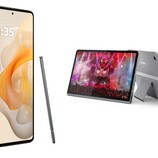 The Moto G Stylus (2024) has an integrated stylus while the Lenovo Tab Plus has an option stylus that is sold separately. (Image source: Motorola & Lenovo)