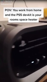 PS5 devkit. (Image source: TikTok/@dingusprime)