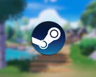 Pictured - an official screenshot from Heartopia (blurred) with the Steam logo overlaid on top. (Image source: Steam - edited)