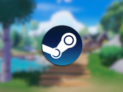 Pictured - an official screenshot from Heartopia (blurred) with the Steam logo overlaid on top. (Image source: Steam - edited)