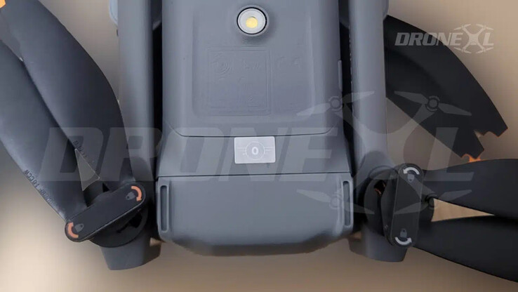 The Mini 5 Pro features a button on its side that is expected to allow it to take off without needing a controller to hand. (Image source: via DroneXL & Jasper Ellens)