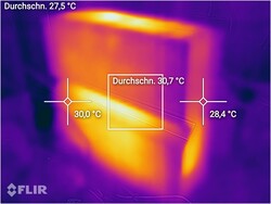 The Archer BE800 stays quite cool.