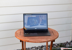 The Acer Spin 5 SP515-51GN in the shade