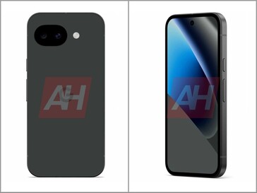 Render of Pixel 10a in its expected Obsidian colorway.