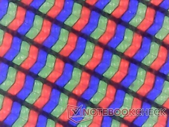 Sharp RGB pixels with minimal graininess despite the matte overlay