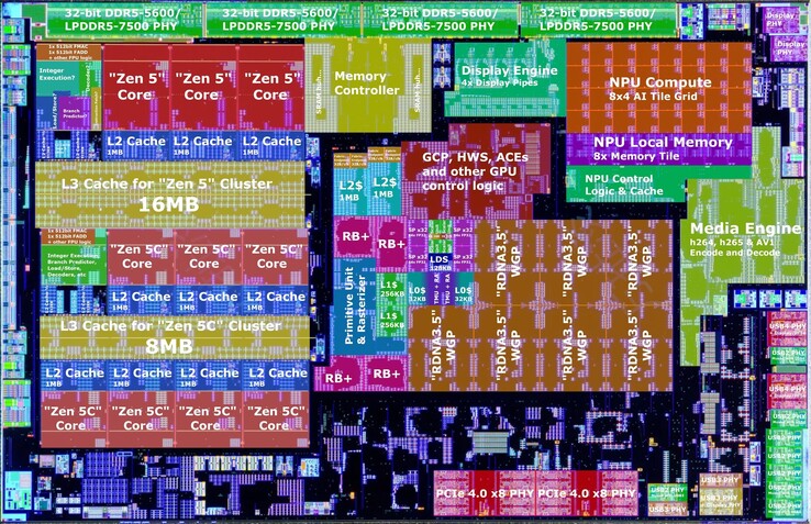 AMD's Strix Point APU is a mighty impressive chip, but an expensive one too; but having both Zen 5 and Zen 5C cores, a powerful iGPU, and an NPU make it an awfully big die. (Image source: Nemez)