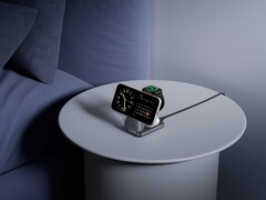 Anker’s new Prime Wireless Charging Station (pictured charging a phone, a watch and what looks like TWS earbuds) will launch in the US in February 2026. (Image source: Anker)