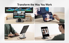 The Anker 8-in-1 USB-C Hub and tablet stand has pass-through charging abilities. (Image source: Anker)