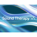 A promotional image with a logo for Apple Music's Sound Therapy collection. (Image Source: Apple)