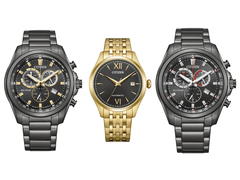 From left to right, pictured - Citizen AT2137-50E, NJ0242-50E, and AT2137-50F. 