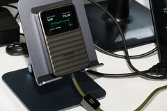 A touchscreen provides status information on the pictured dummy unit