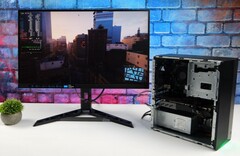 The affordable compact gaming PC in all its glory (Image source: ETA Prime on YouTube)