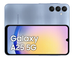 The Galaxy A25 5G is rumoured to be available with up to 256 GB of expandable storage. (Image source: @MysteryLupin)