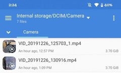 The biggest 4K MP4 files that can fit on a Pixel 4. (Source: XDA) 
