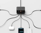 Seven devices can be powered simultaneously via USB-C or USB-A with a total maximum of 350 watts.