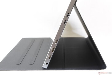 Protective folio case allows for four preset angles