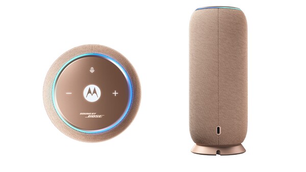 The Moto Sound Flow has touch controls, an LED ring, and a USB-C port for charging. (Image source: Motorola)