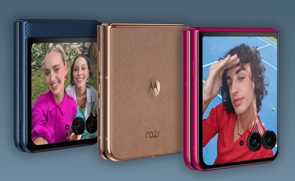 The Motorola Razr+ 2025 will be available in three colors. (Image source: Motorola)