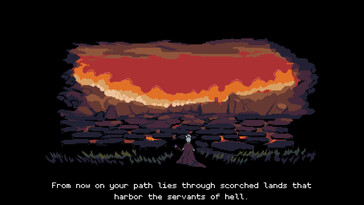 Necroking features a dark fantasy world brought to life through pixel art. (Pictured: A screenshot of Necroking)
