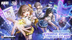 T.T. STAR takes centre stage in Goddess of Victory: NIKKE's 3.5 Anniversary art, ahead of tomorrow's real-world concert at Tower Bridge in London.