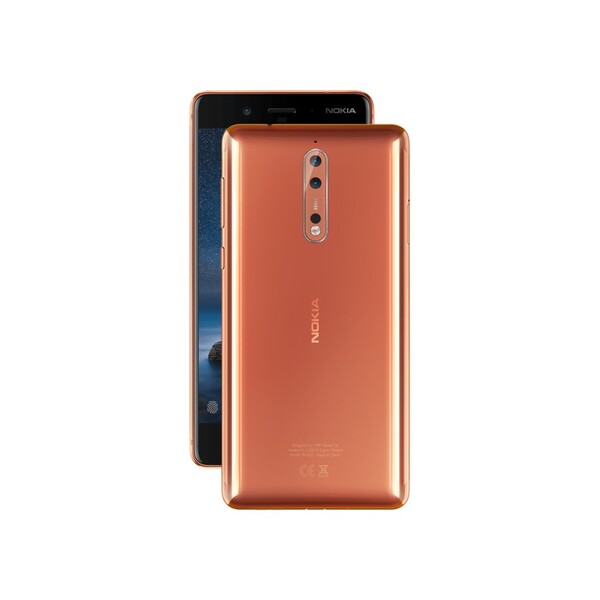 The Nokia 8 was available in four colors including Copper. (Image source: Nokia/Waybackmachine)